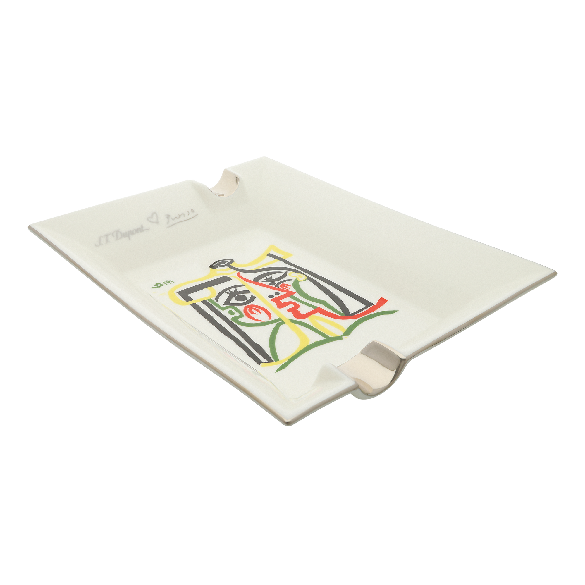 DUPONT ACCESSORIES S.T.DUPONT ASHTRAY PICASSO WHITE NO.006481