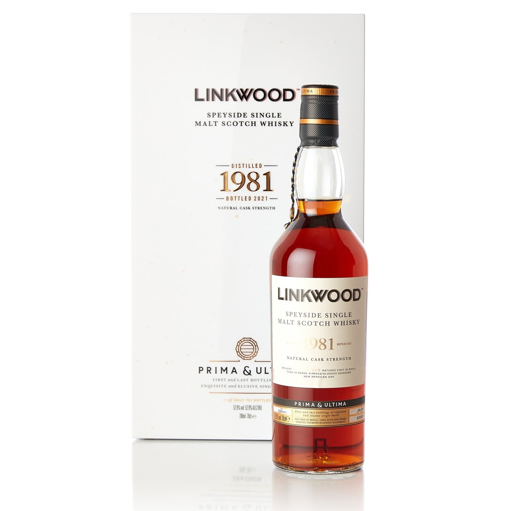 Linkwood LIQUORS-SPIRITS P&U2 / 70 LINKWOOD 1981 39 Y.O PRIMA & ULTIMA