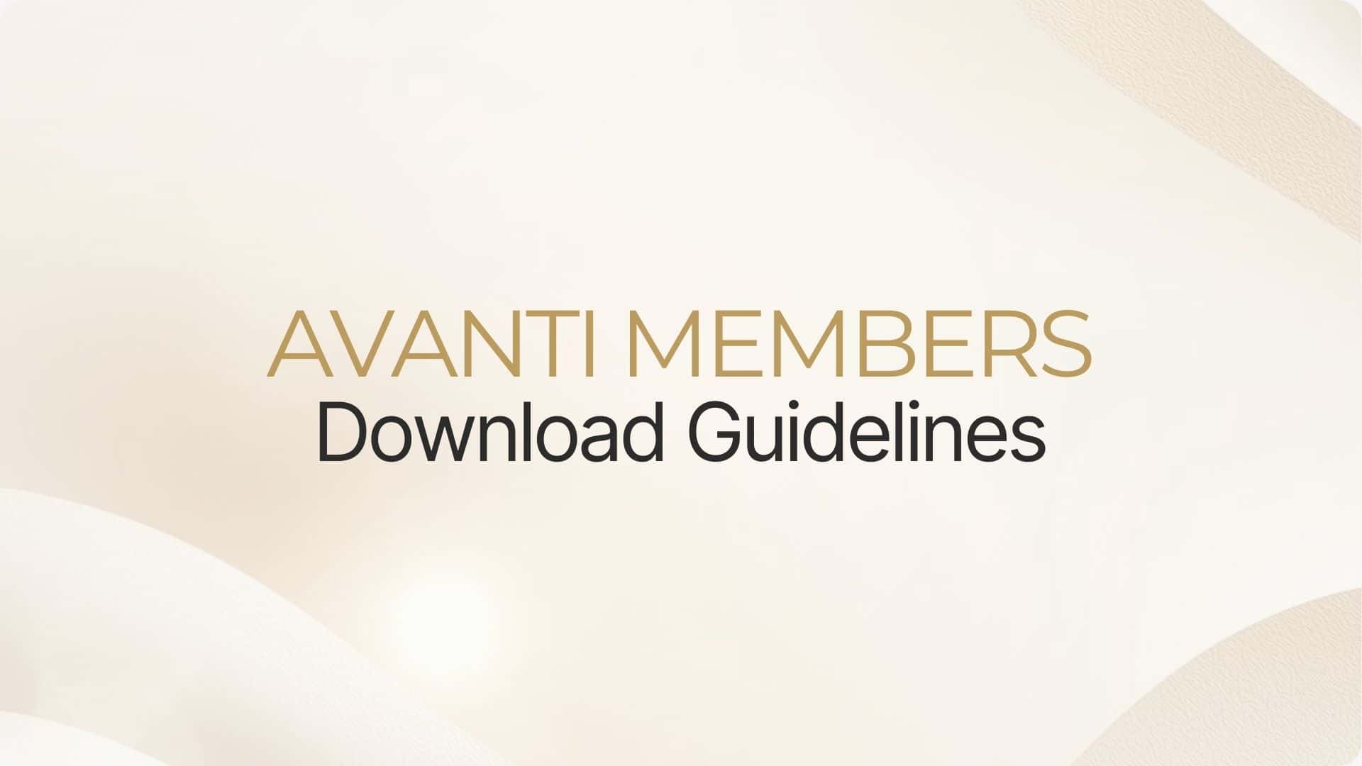 Hướng dẫn cập nhật thông tin thành viên Avanti Members