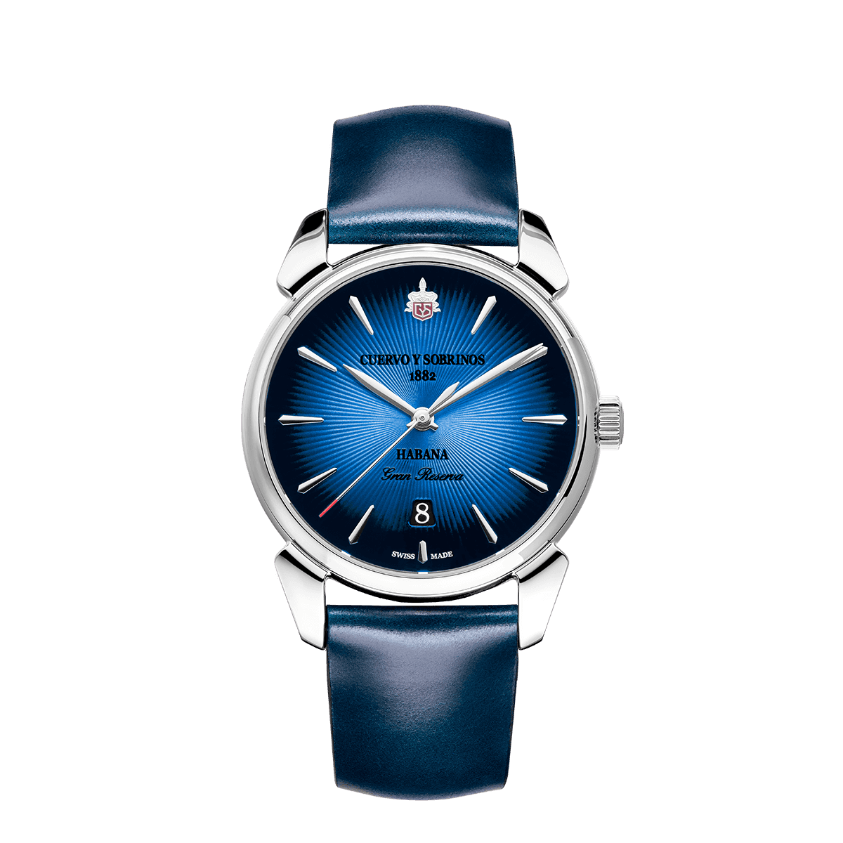 Cuervo Y Sobrinos Historiador Gran Reserva 'Aqua' Watch – Blue Dial / Stainless Steel – 3101.1GRB