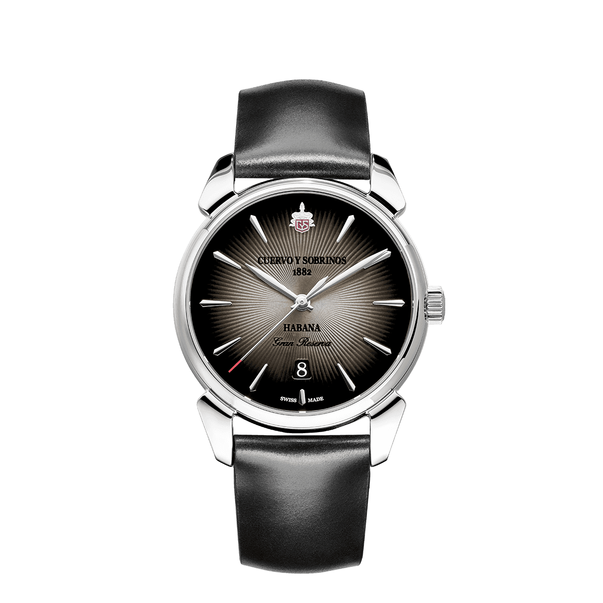 Cuervo Y Sobrinos Historiador Gran Reserva 'Anthracite' Watch – Grey Dial / Stainless Steel – 3101.1GRA