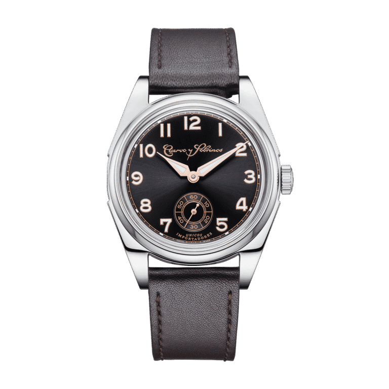 Cuervo Y Sobrinos Robusto 'Sans Souci' Black Dial with Accessories Watch - 3162.1N