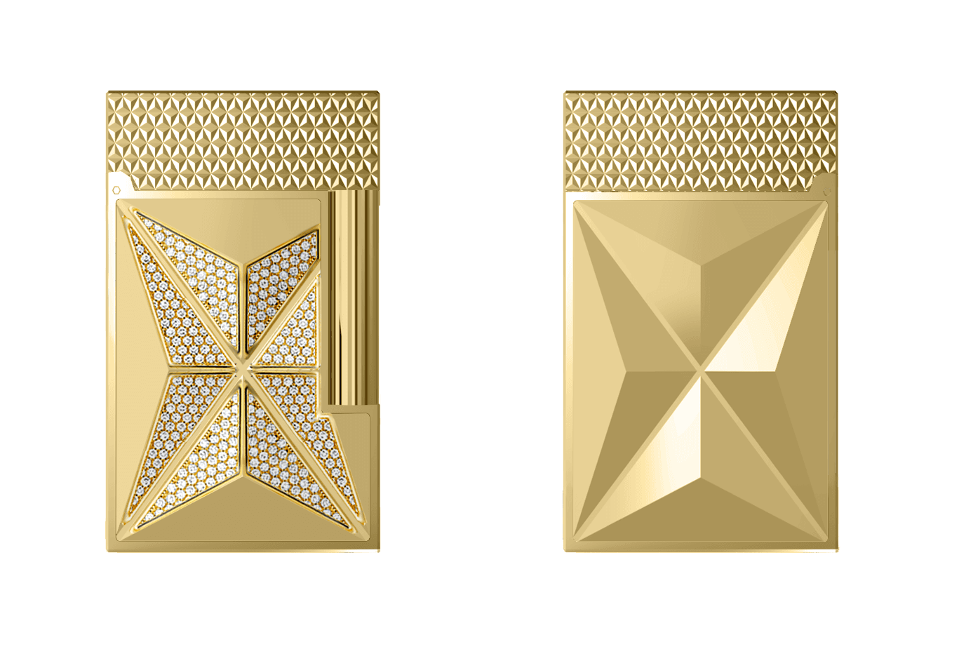 Bật lửa kim loại ST. Dupont Ligne 2 HC Jewel Yellow Gold - C16978