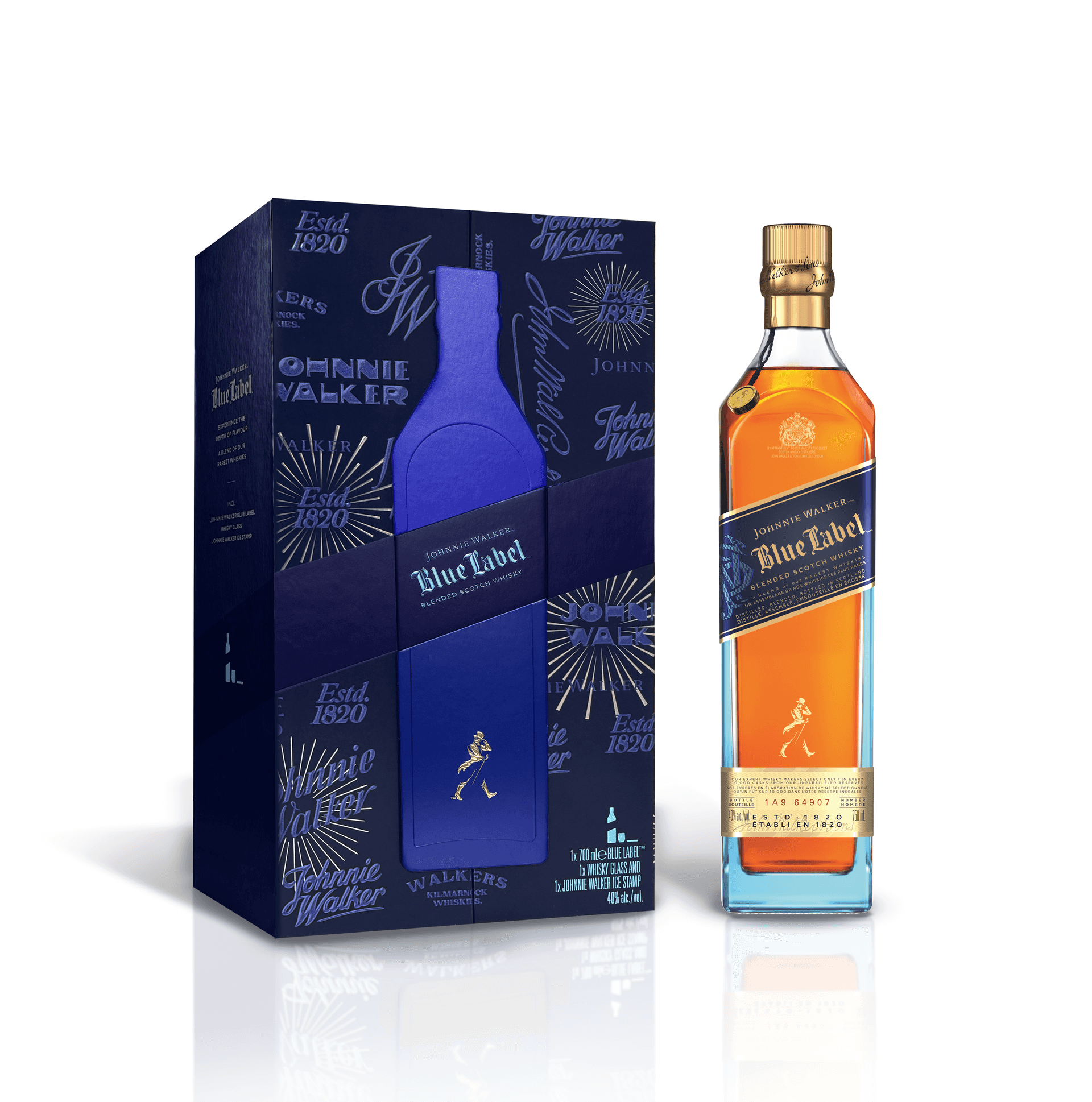 Johnnie Walker Blue Label Whisky - 40% - 750ml - GB F27