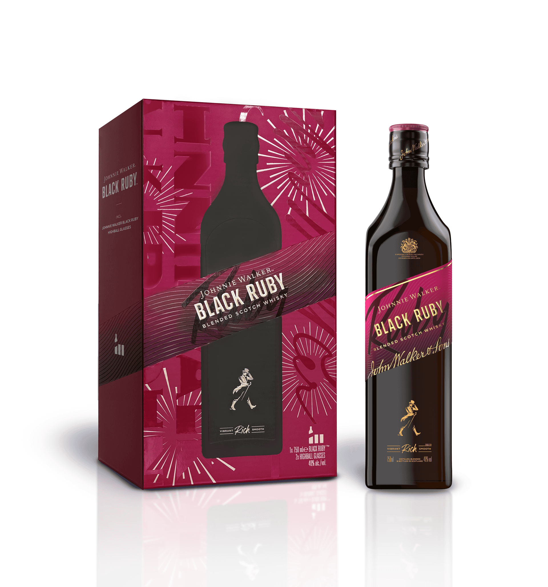 Johnnie Walker Black Ruby 12 Years Whisky - 40% - 750ml - GB F27