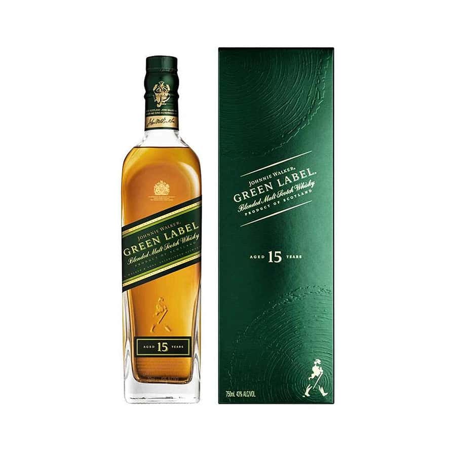 Rượu Whisky Johnnie Walker Green Label 15 Years 43% 75CL