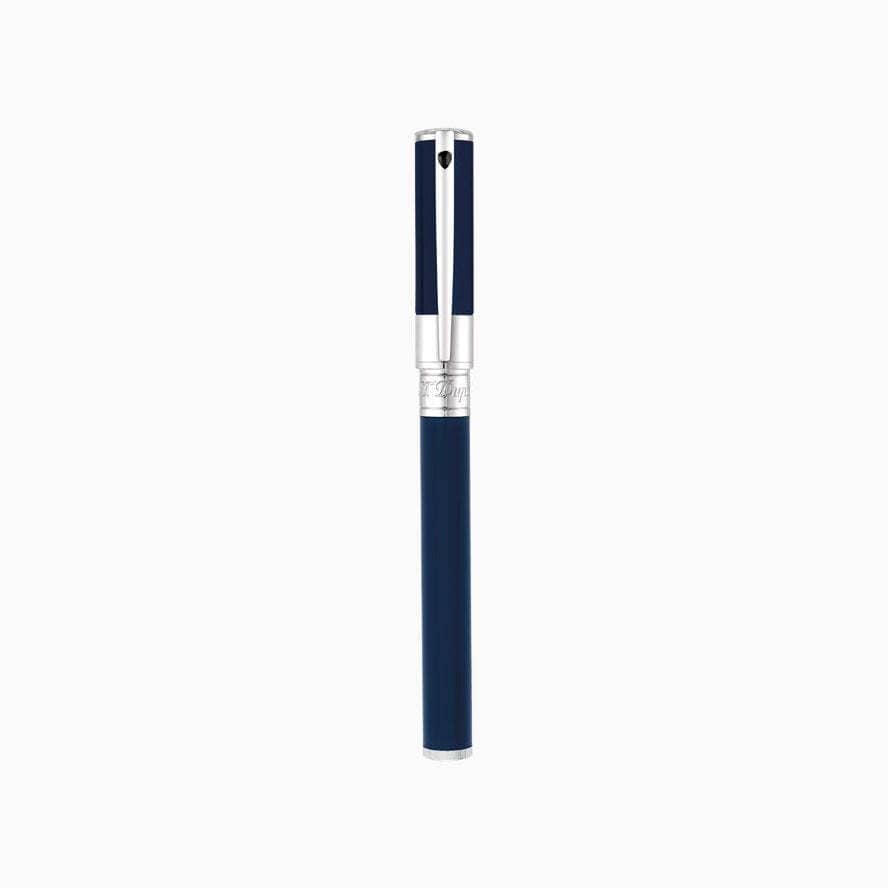 Bút bi kim loại ST.Dupont màu xanh/chrome roller ball D - Initial - 262205