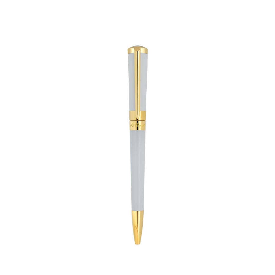 Bút Bi Kim Loại ST.Dupont White/Gold Wild Liberte Ballpoint Lacquer 3N - 465223G