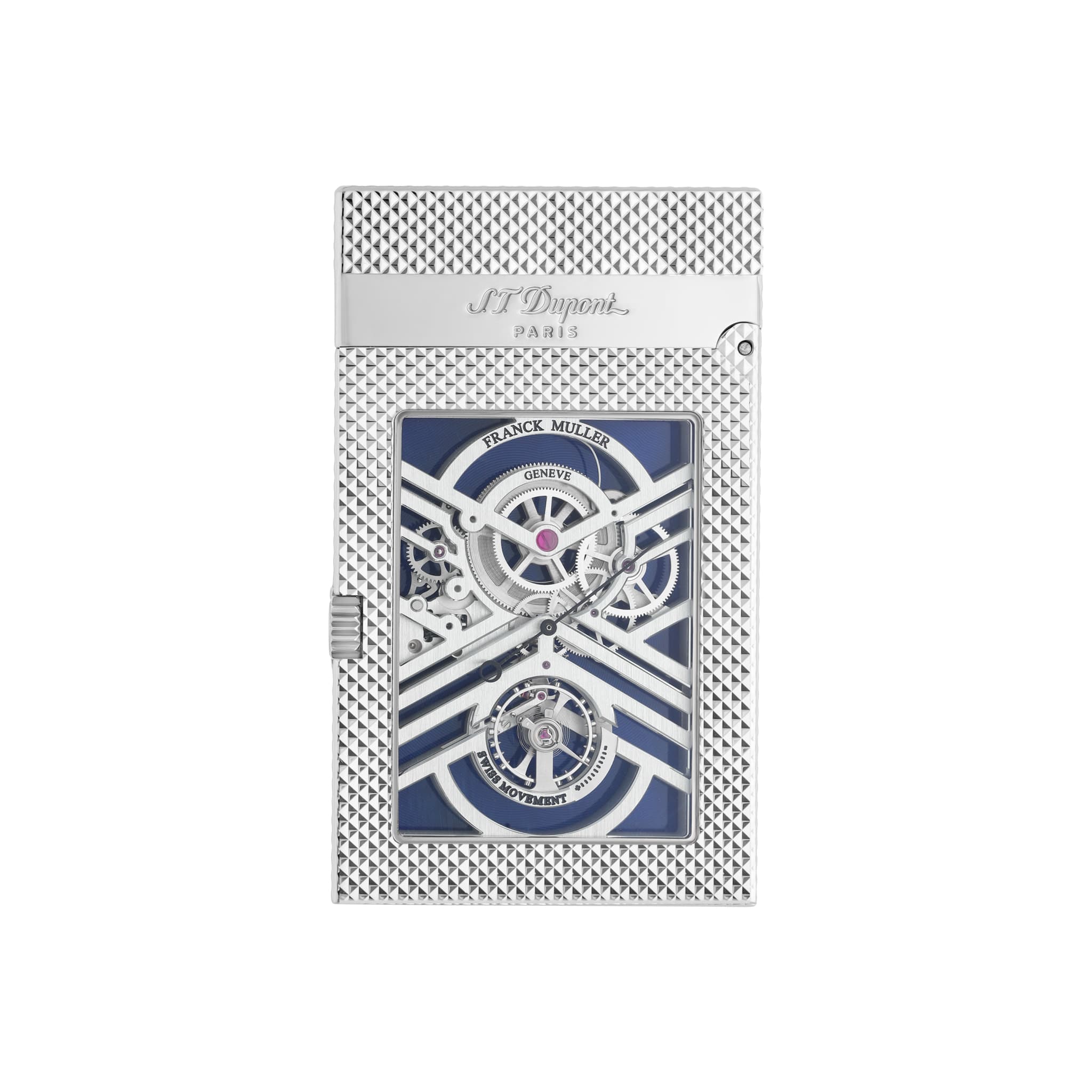 Bật lửa S.T.Dupont Haute Creation Complete Master Blue Palladium - H16008