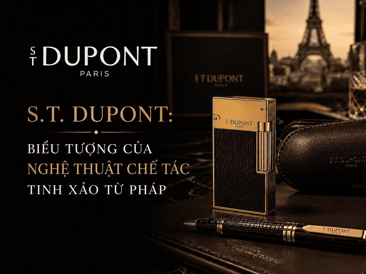 S.T. Dupont Biểu tượng của nghệ thuật chế tác tinh xảo từ Pháp