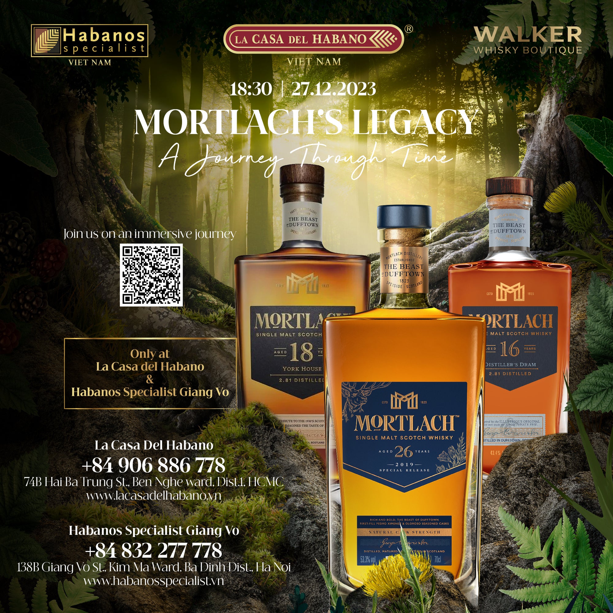 Weekly Tasting Event: Station 2: Mortlach’s Legacy: A Journey Through Time - Habanos Specialist Vietnam