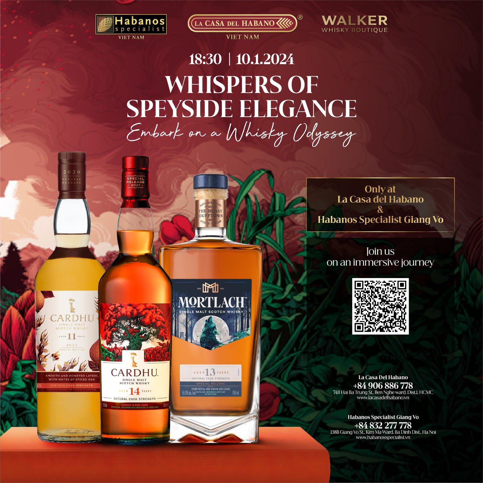 Weekly Tasting Event: Station 5: WHISPERS OF SPEYSIDE ELEGANCE - Habanos Specialist Vietnam