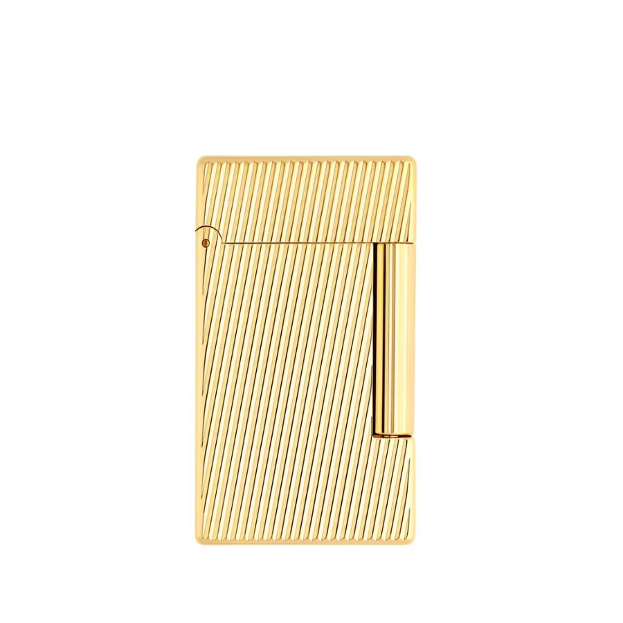 S.T.DUPONT INITIAL DIAGONAL GOLD LIGHTER