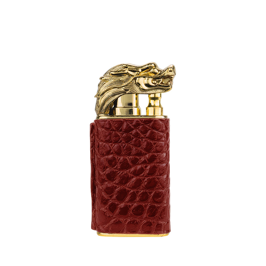 AVANTI EXCLUSIVE ACCESSORIES Bật lửa-Lighter Croco - Burgundy