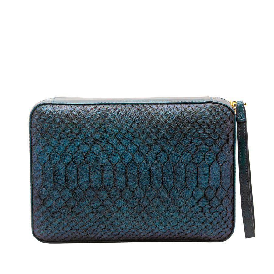 AVANTI EXCLUSIVE ACCESSORIES Blue chưa có hình, labels [style_8010202009946] Hộp đựng cigar - Cigar Box (Python) - Blue