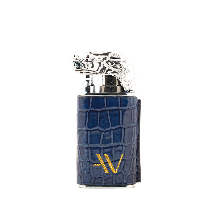 AVANTI EXCLUSIVE ACCESSORIES Blue chưa có hình, labels [style_8010202009960] Bật lửa-Lighter Croco - Midnight blue