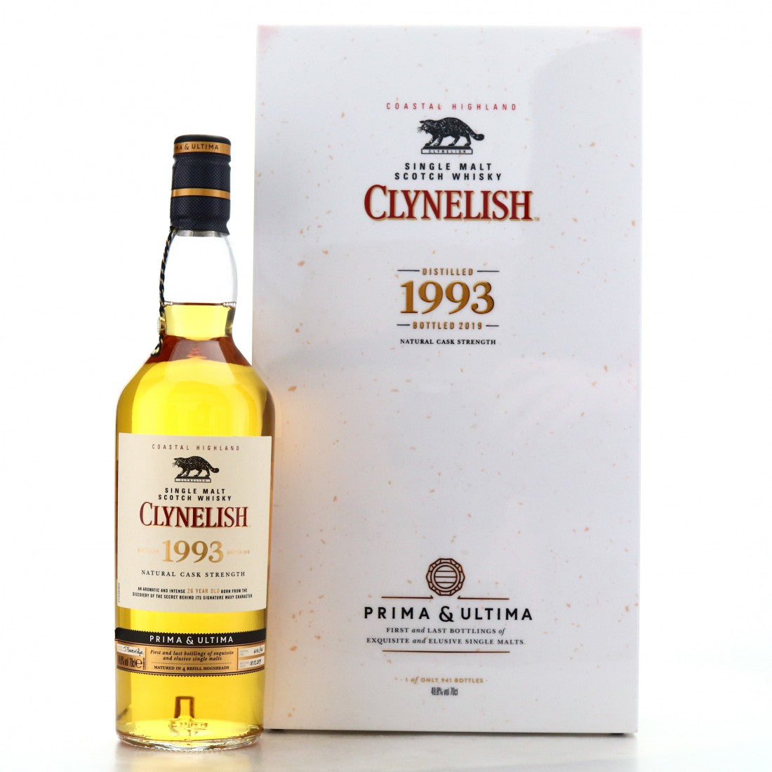 CLYNELISH LIQUORS-SPIRITS 70cl CLYNELISH 1993 26 YEARS OLD PRIMA &amp; ULTIMA