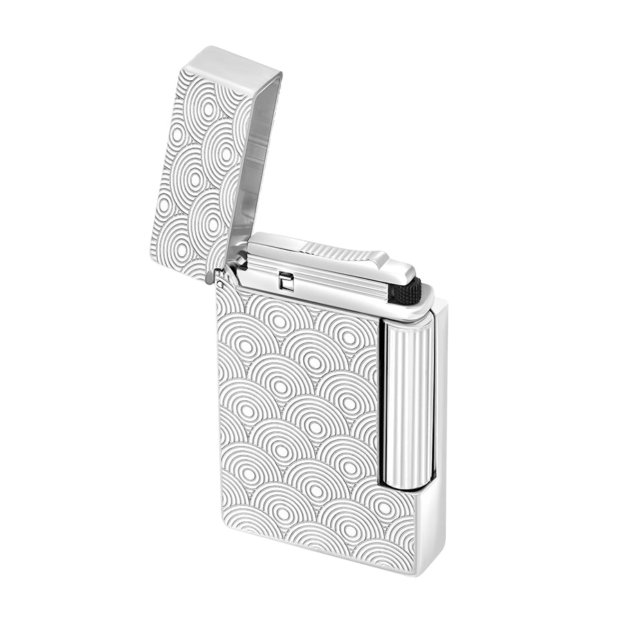DUPONT ACCESSORIES Bật Lửa Châm Cigar Bằng KL Màu Bạc (Li Initial Cinetique Pal - 020844) - S.T.Dupont