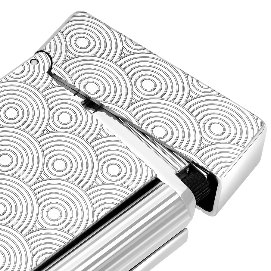 DUPONT ACCESSORIES Bật Lửa Châm Cigar Bằng KL Màu Bạc (Li Initial Cinetique Pal - 020844) - S.T.Dupont