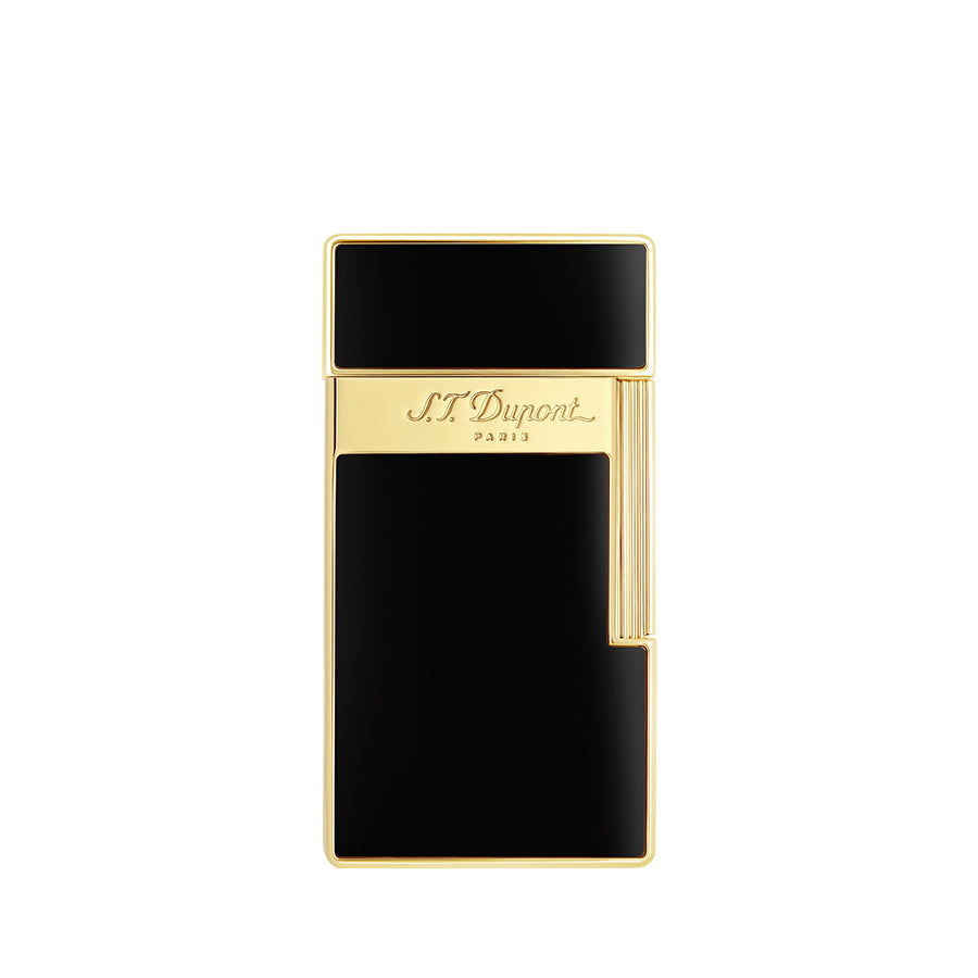 DUPONT ACCESSORIES Bật Lửa Châm Cigar Bằng KL Màu Vàng/Đen (Li Biggy Black Lacq/Golden - 025002) - S.T.Dupont