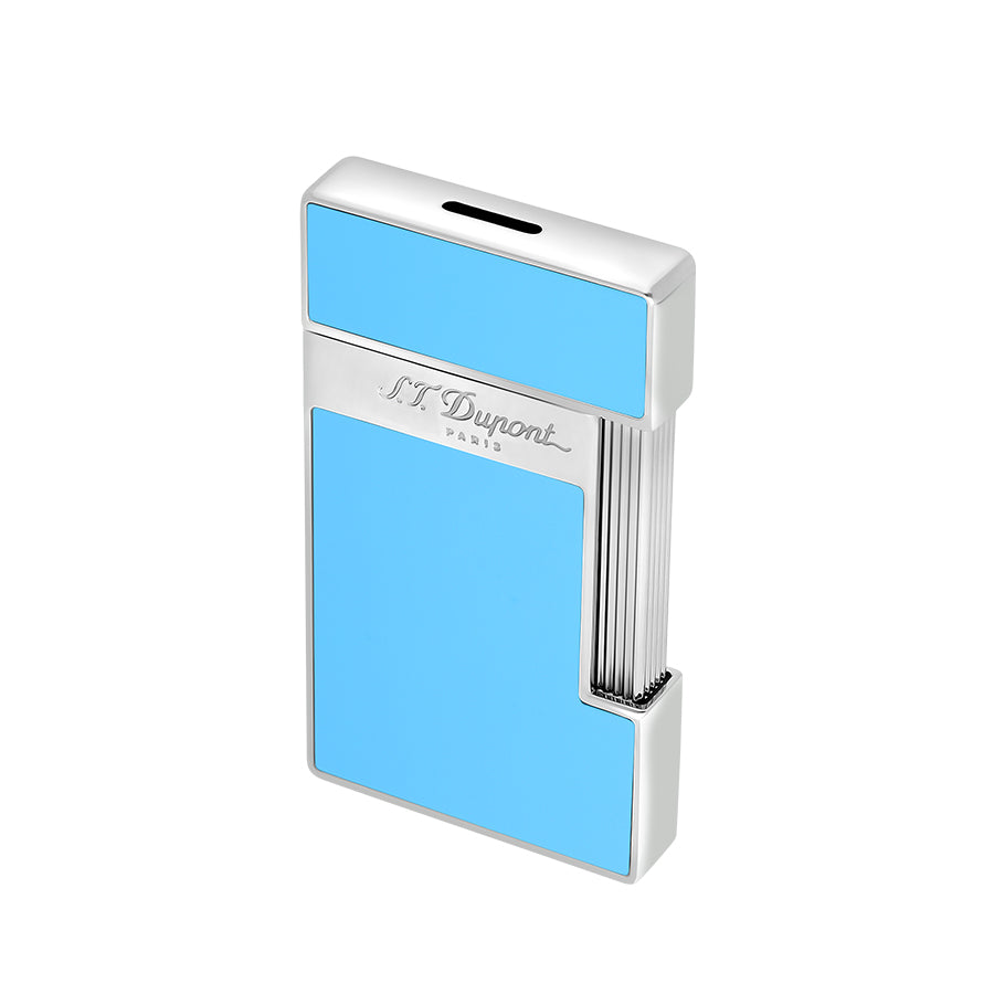 DUPONT ACCESSORIES Bật Lửa Châm Cigar Bằng KL Màu Xanh Dương Nhạt (Li Slimmy Lightblue Laq/Chrome - 028007) - S.T.Dupont