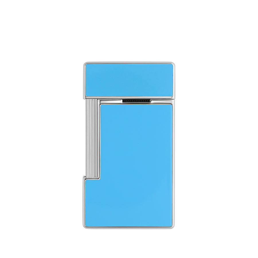 DUPONT ACCESSORIES Bật Lửa Châm Cigar Bằng KL Màu Xanh Dương Nhạt (Li Slimmy Lightblue Laq/Chrome - 028007) - S.T.Dupont