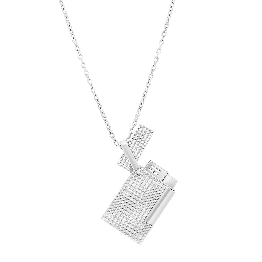 DUPONT ACCESSORIES Bật Lửa Châm Cigar Màu Bạc Kèm Dây Đeo Bằng KL  (Li NecKLace Silvery (2) - K27066CH) - S.T.Dupont