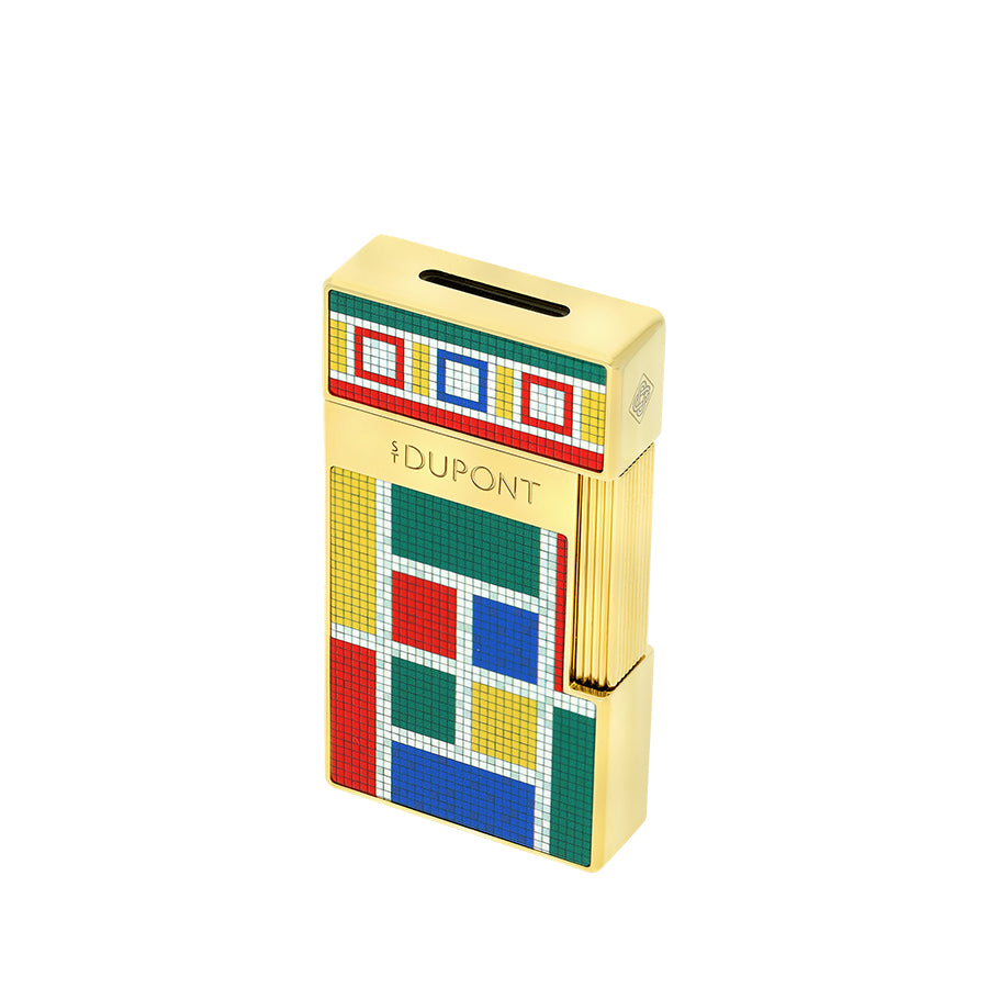 DUPONT ACCESSORIES Bật lửa châm Xì gà bằng KL (LI BIGGY CASABLANCA MOSAIC - 025022) - S.T. Dupont