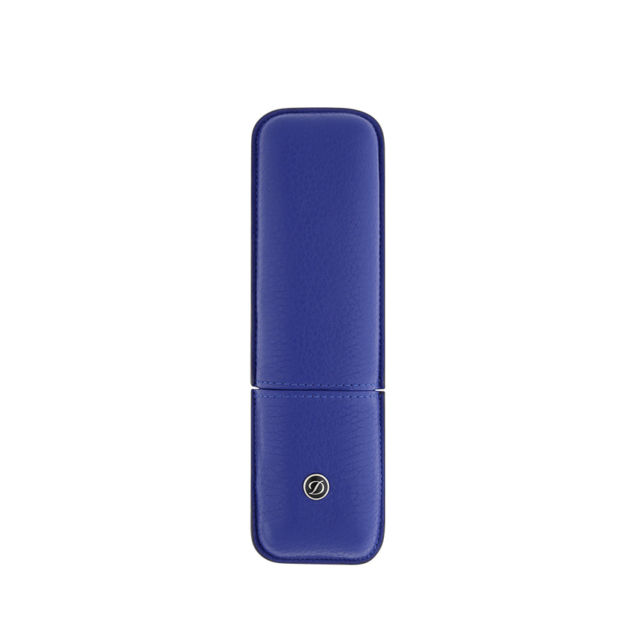 DUPONT ACCESSORIES Bao Da Đựng Bút Bằng Da Bò (Rigid Pen Case X2 Blue - 007132) - S.T.Dupont