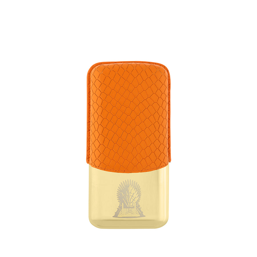 DUPONT ACCESSORIES Bao Da Đựng Cigar Bằng Da Bò Loại 3 Điếu (3 CG Case Got Fire / Golden - 183043) - S.T.Dupont