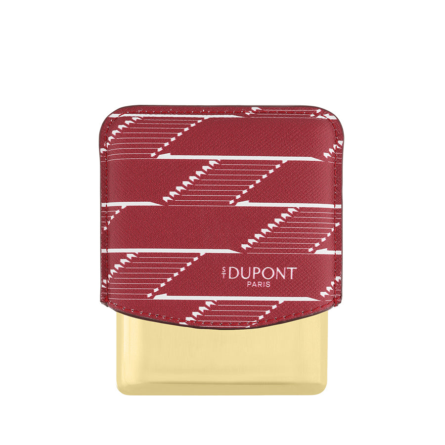 DUPONT ACCESSORIES Bao da đựng Xì gà S.T. Dupont Monogram 1872 BURGUNDY | 183178