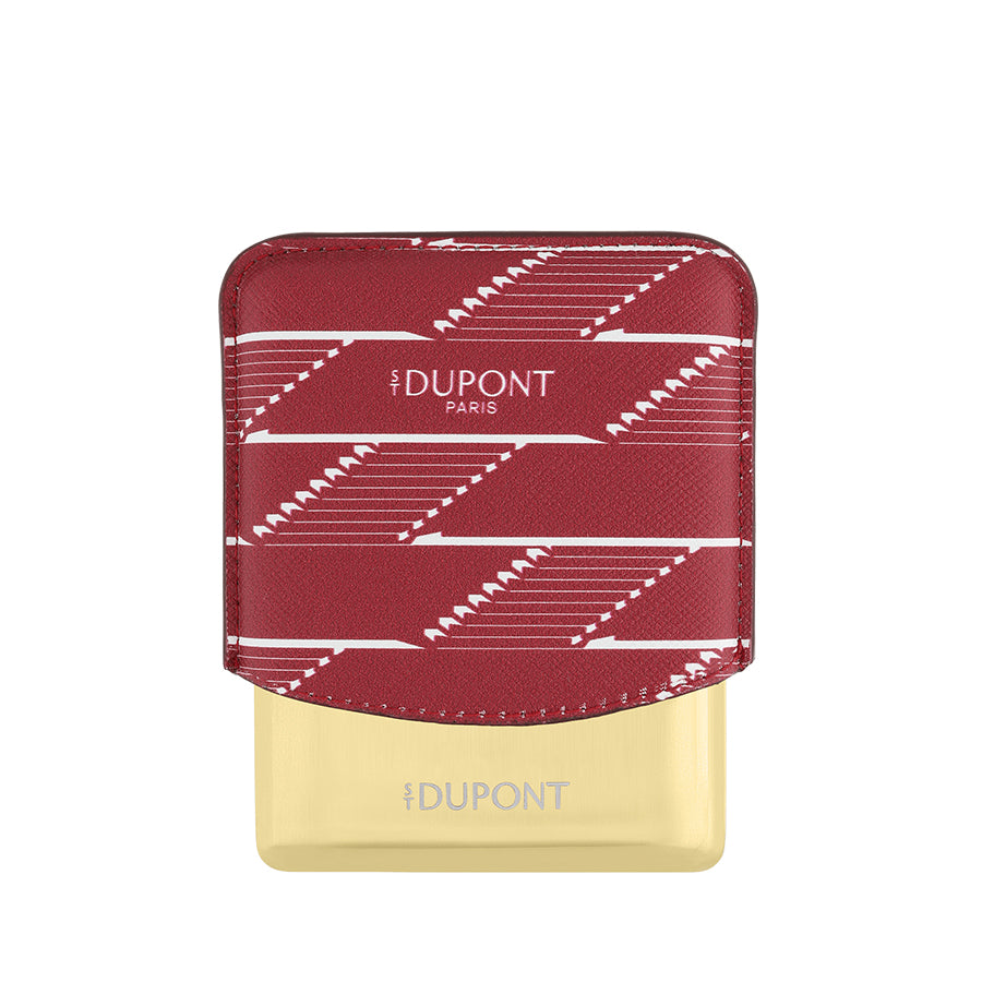 DUPONT ACCESSORIES Bao da đựng Xì gà S.T. Dupont Monogram 1872 BURGUNDY | 183178