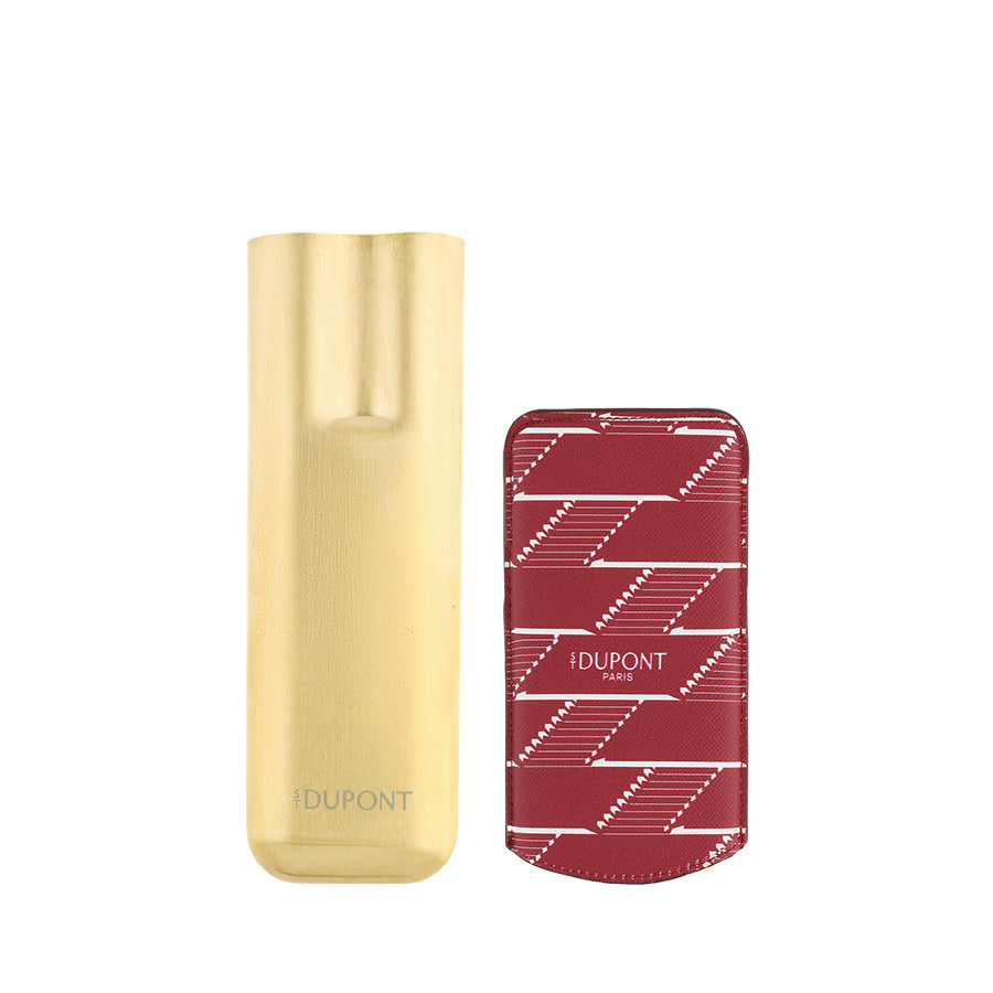 DUPONT ACCESSORIES Bao da đựng Xì gà S.T. Dupont Monogram 1872 BURGUNDY | 183478