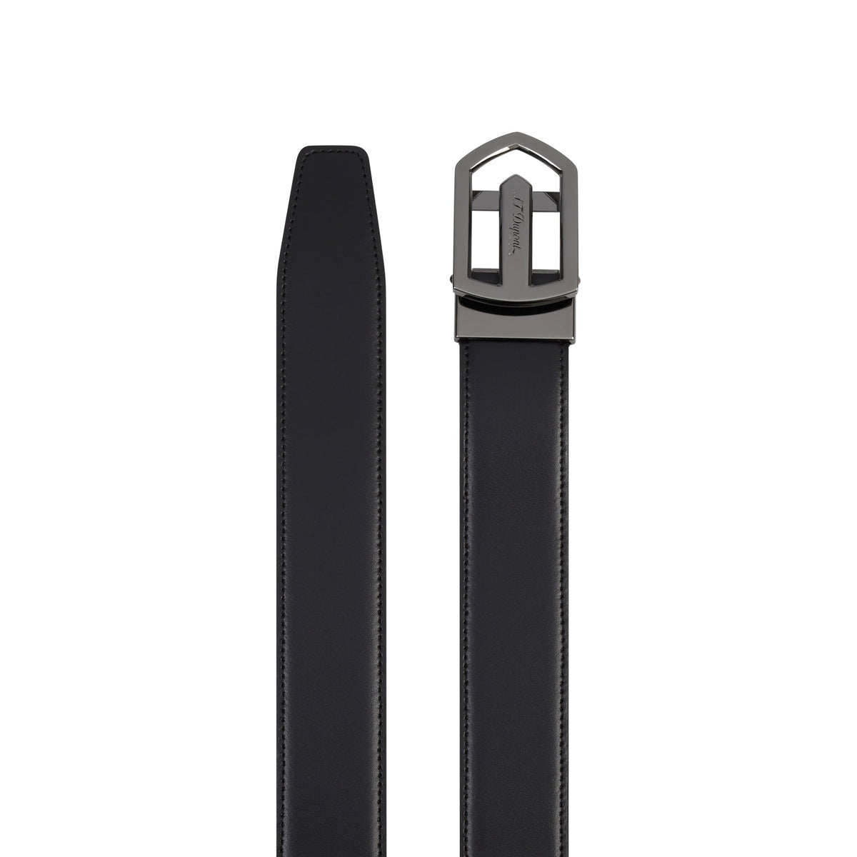 DUPONT ACCESSORIES Black [style_3597390251961] Dây thắt lưng bằng da bò  đen ST. Dupont BLAZON BOX AL RUTH BLA 35MM style No. 9791140.