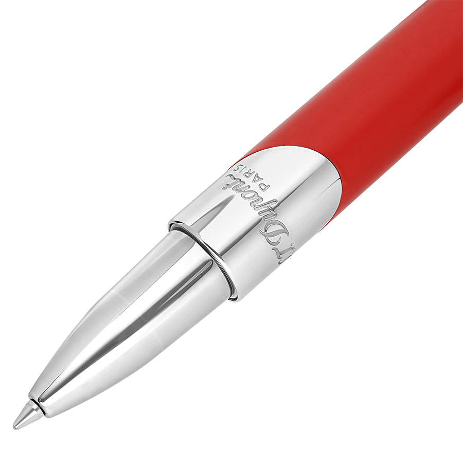 DUPONT ACCESSORIES Bút Bi Bằng KL Màu Đỏ/Bạc (Wi Defi Mil Rb Silv/Matte Red - 402739) - S.T.Dupont