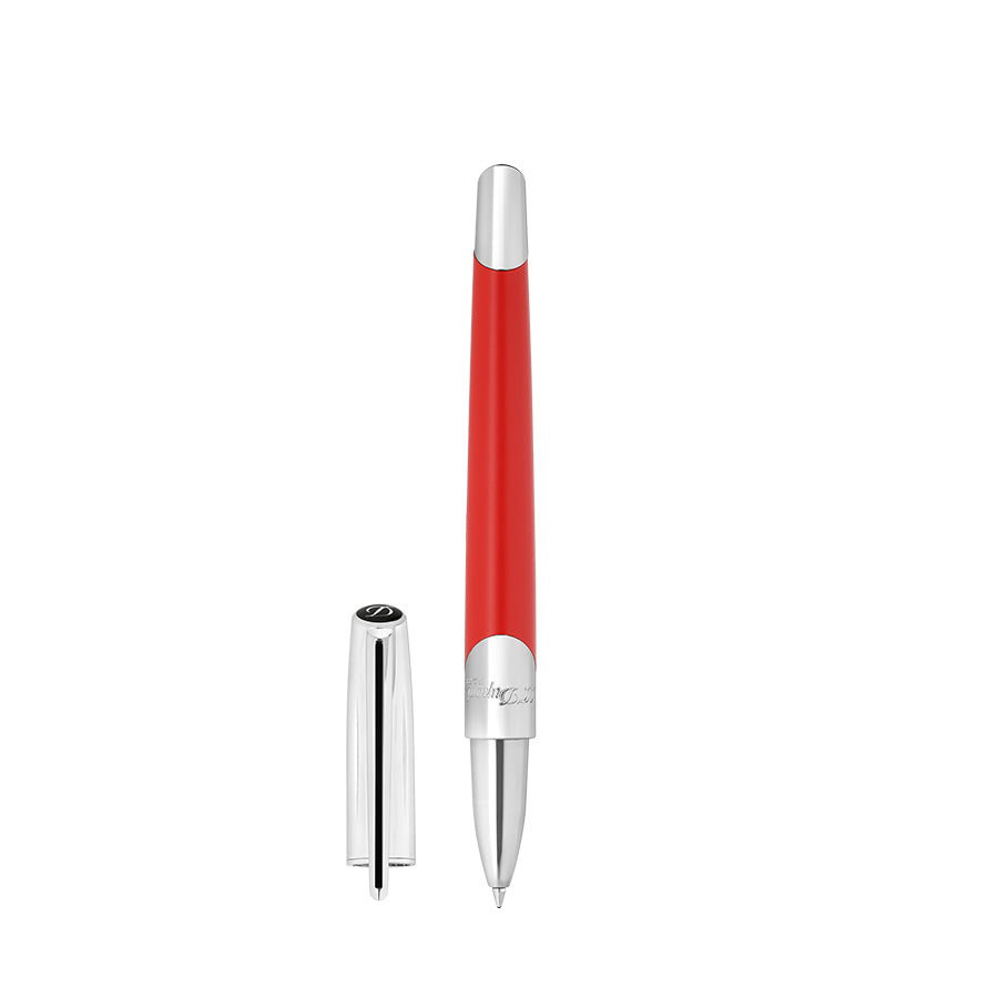 DUPONT ACCESSORIES Bút Bi Bằng KL Màu Đỏ/Bạc (Wi Defi Mil Rb Silv/Matte Red - 402739) - S.T.Dupont