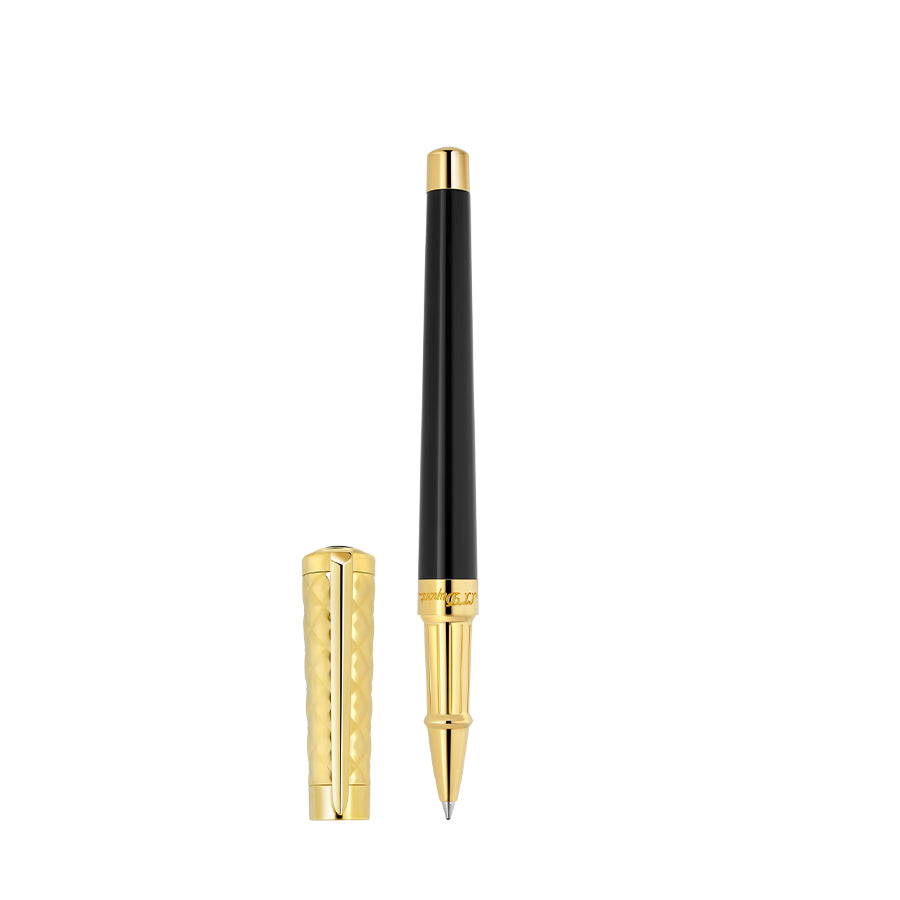 DUPONT ACCESSORIES Bút Bi Bằng KL Màu Đen/Vàng (Wi Liberte Rb Duo Blck/Gold 3N - 462221F) - S.T.Dupont