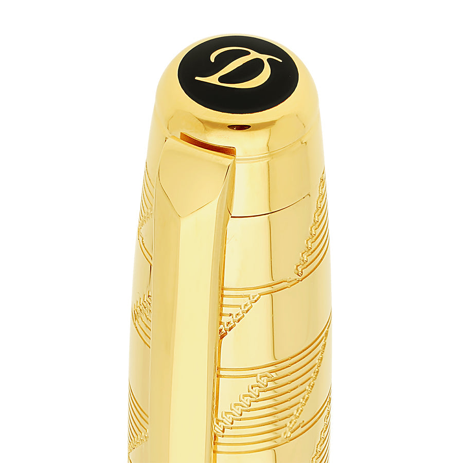 DUPONT ACCESSORIES Bút Bi Bằng KL Màu Vàng (Wi Ld Etrnty M Rb 1872 Y Gold - 422020M) - S.T.Dupont