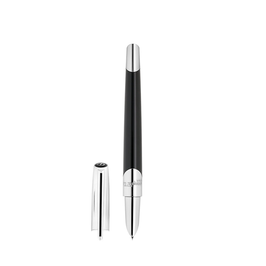 DUPONT ACCESSORIES Bút Máy Bằng KL Màu Bạc/Đen (Wi Defi Mil Fp Shiny Silv/Blck - 400706) - S.T.Dupont