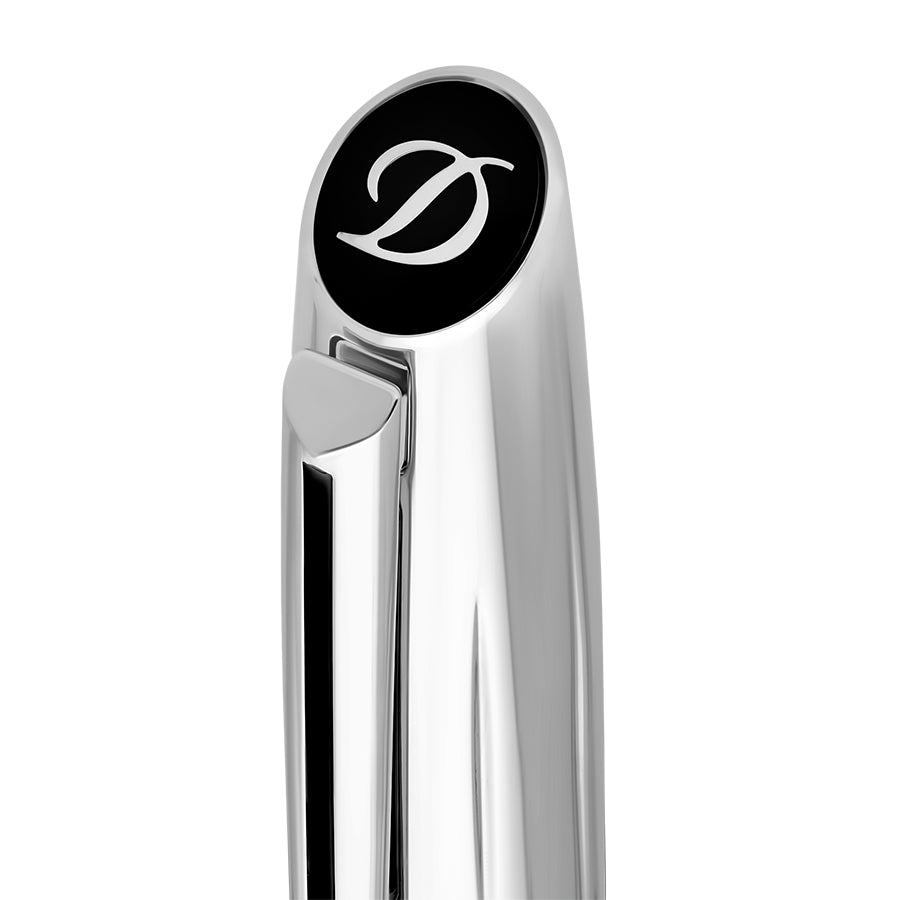 DUPONT ACCESSORIES Bút Máy Bằng KL Màu Bạc/Đen (Wi Defi Mil Fp Shiny Silv/Blck - 400706) - S.T.Dupont