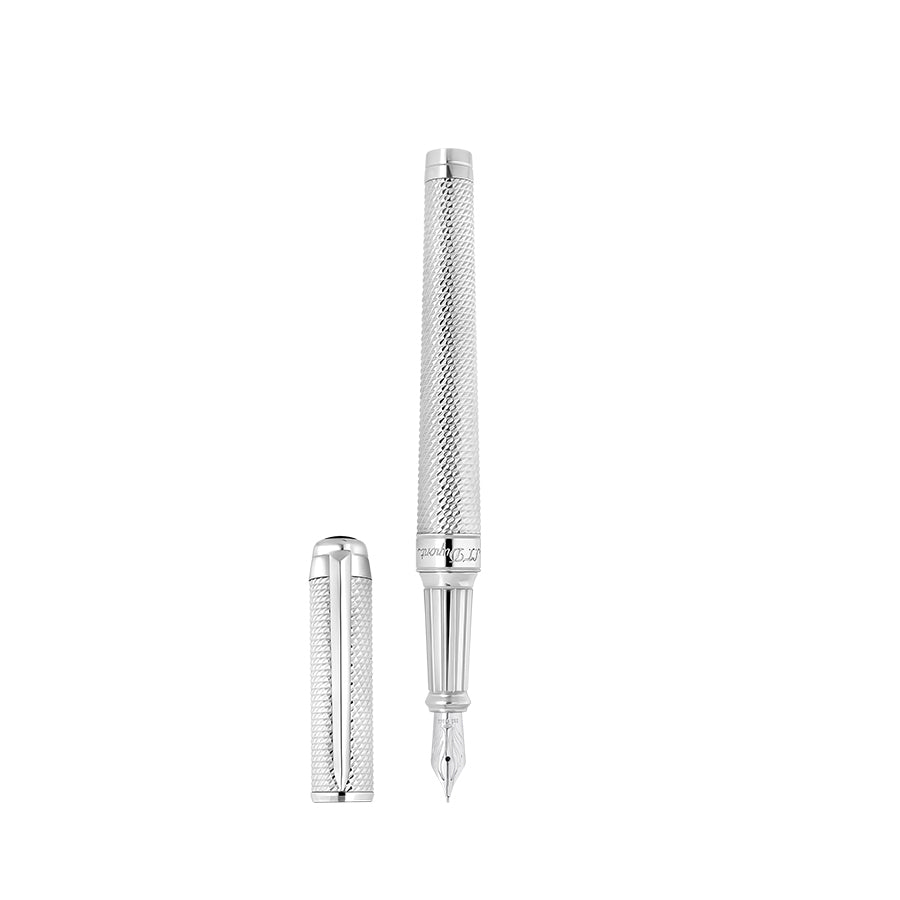DUPONT ACCESSORIES Bút Máy Bằng KL Màu Bạc (Wi Ld Eternity Fp XL Diamh Pal - 420008XL) - S.T.Dupont