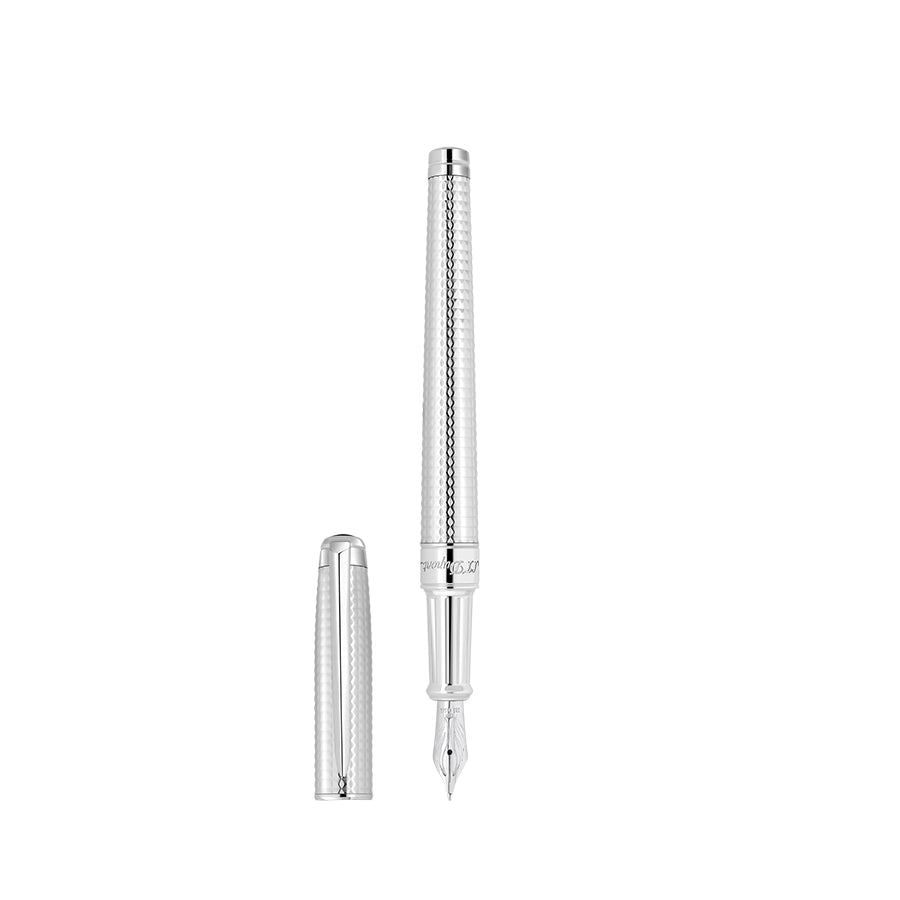 DUPONT ACCESSORIES Bút Máy Bằng KL Màu Bạc (Wi Ld Etrnty Fp M Diamhead Pal - 420014M) - S.T.Dupont