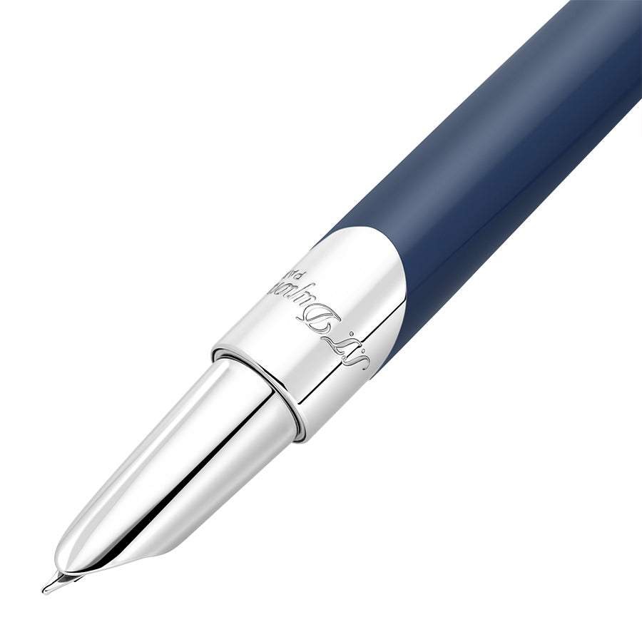 DUPONT ACCESSORIES Bút Máy Bằng KL Màu Bạc/Xanh Navy (Wi Defi Mil Fp Silv/Blue Navy - 400736) - S.T.Dupont