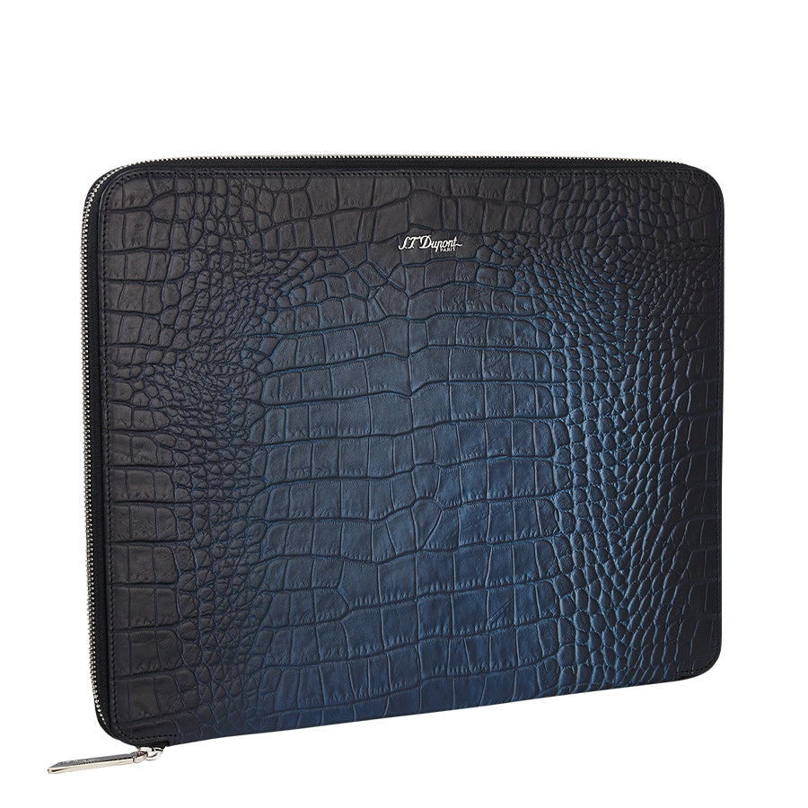 DUPONT ACCESSORIES Cặp da bằng da bò (CONFERENCE PAD LGR ATL BLUE - 190374) - S.T.Dupont