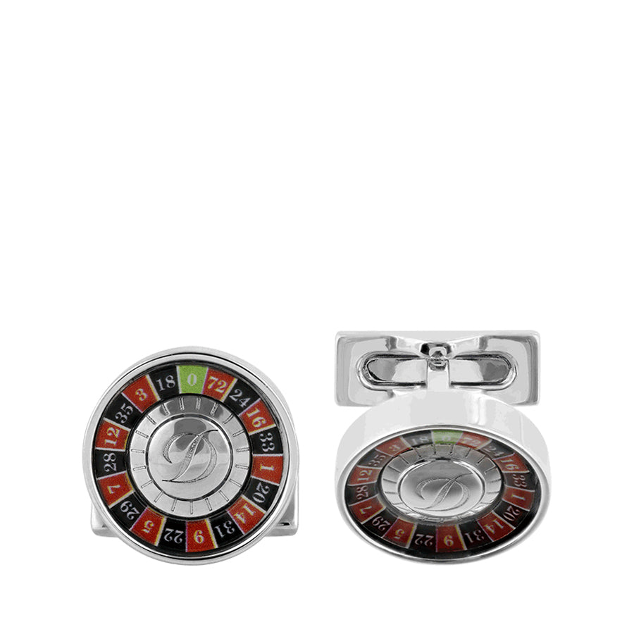 DUPONT ACCESSORIES chưa có hình [style_3597390280510] Khuy măng sét bằng kim loại - S.T.Dupont (CUFFLINKS D CHANCE style no. 005747)