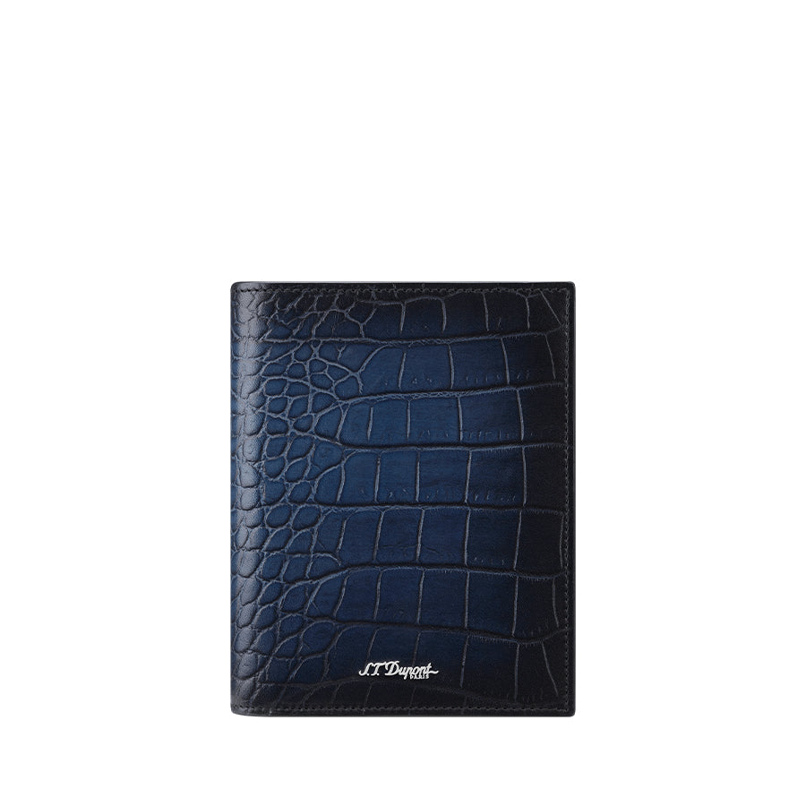 DUPONT ACCESSORIES chưa có hình [style_3597390291677] Ví da đựng thẻ bằng da bò màu xanh (VRT BILLFOLD 7CC LGR A  BLUE - 190373) - S.T.Dupont