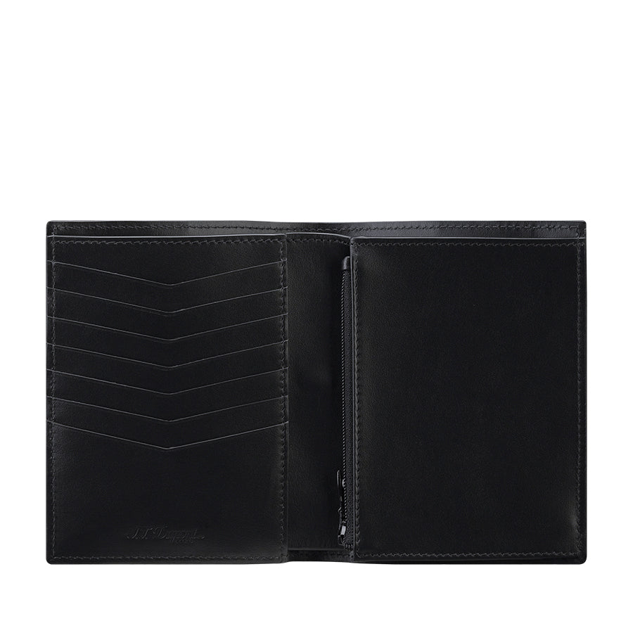 DUPONT ACCESSORIES chưa có hình [style_3597390291684] Ví da đựng thẻ bằng da bò màu nâu (VERTICAL 7CC&amp;COIN LGR AT HAVAN - 190473) - S.T.Dupont