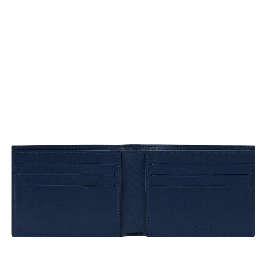 DUPONT ACCESSORIES chưa có hình [style_3597390295385] Ví da đựng thẻ bằng da bò màu xanh (BILLFOLD 6CC FIREHEAD BLUE - 161608) - S.T.Dupont