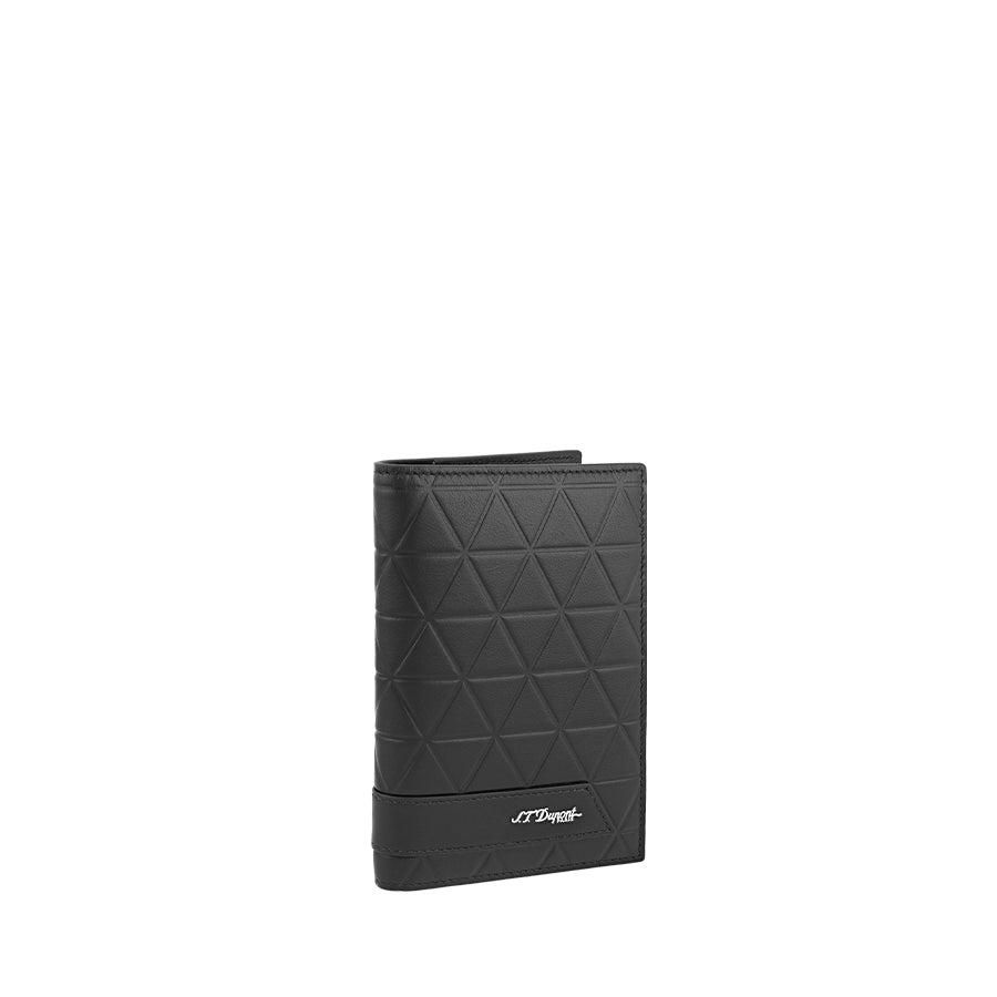 DUPONT ACCESSORIES chưa có hình [style_3597390295408] Ví da đựng thẻ bằng da bò màu đen (PASSPORT HOLDER FIREHEAD BLACK - 161114) - S.T.Dupont