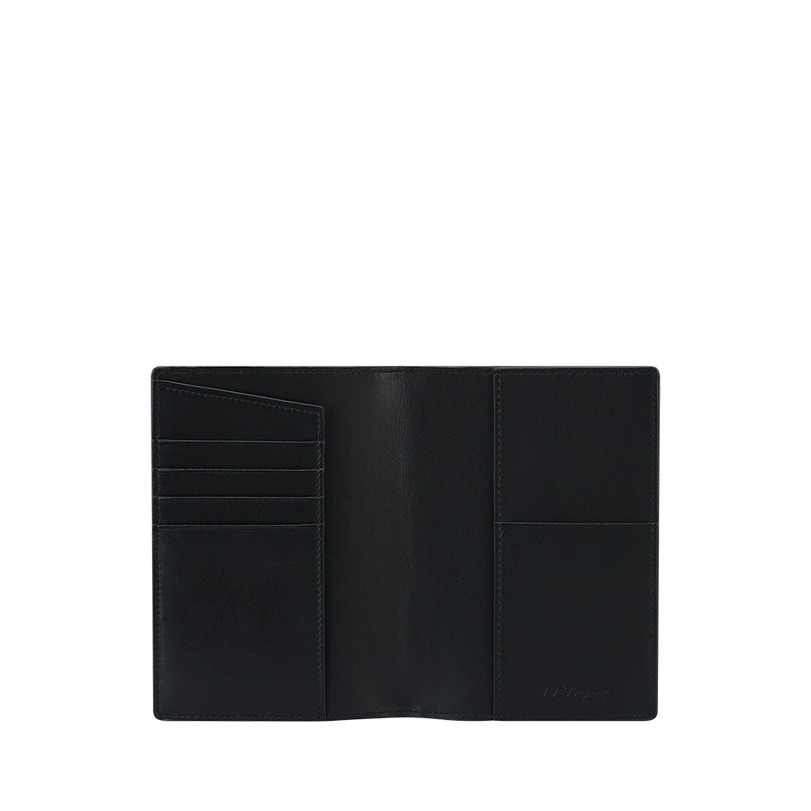 DUPONT ACCESSORIES chưa có hình [style_3597390295408] Ví da đựng thẻ bằng da bò màu đen (PASSPORT HOLDER FIREHEAD BLACK - 161114) - S.T.Dupont
